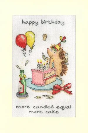 Borduurpakket Cockadoodle Cards - More Candles - Bothy Threads Gereduceerde Prijs