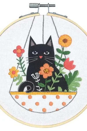 Borduurpakket Dimensions Cat Planter (inclusief borduurring) Hete Deal