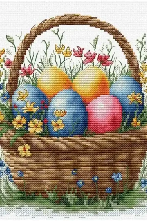 Hoge Kwaliteit Borduurpakket Easter Basket- Luca-S