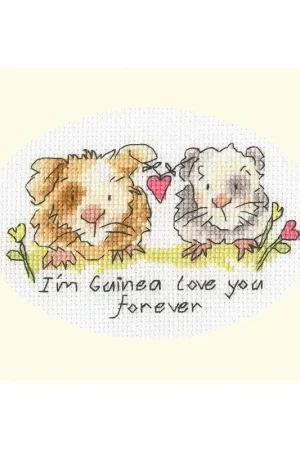 Superprijs Borduurpakket Eleanor Teasdale - I'm Guinea Love You Forever - Bothy Threads