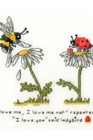 Borduurpakket Eleanor Teasdale - Love Me, Love Me Not - Bothy Threads Nieuw