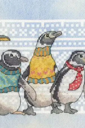 Uitverkoop Borduurpakket Emma Ball - A Woolly Waddle - Bothy Threads