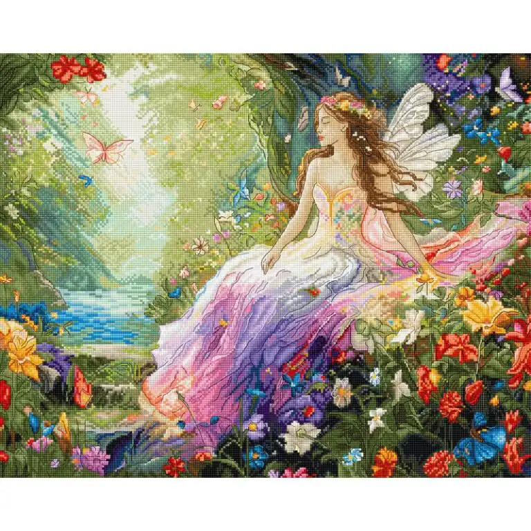 Borduurpakket Enchanted Spring - Leti Stitch Op = Op