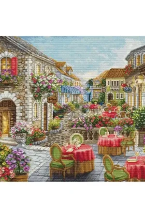 Borduurpakket Fiori Caffes - Luca-S Favoriet