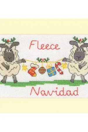 Borduurpakket Fleece Navidad - Bothy Threads Rechtstreeks Van De Fabrikant