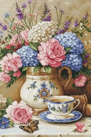 Borduurpakket Floral Nostalgia - Luca-S Tijdelijk Beschikbaar