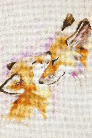 Borduurpakket Foxes - Luca-S Beperkt Aanbod