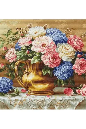 Favoriet Borduurpakket Golden Bloom - Luca-S