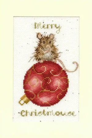Borduurpakket Hannah Dale - Merry Christmouse - Bothy Threads Alleen Vandaag