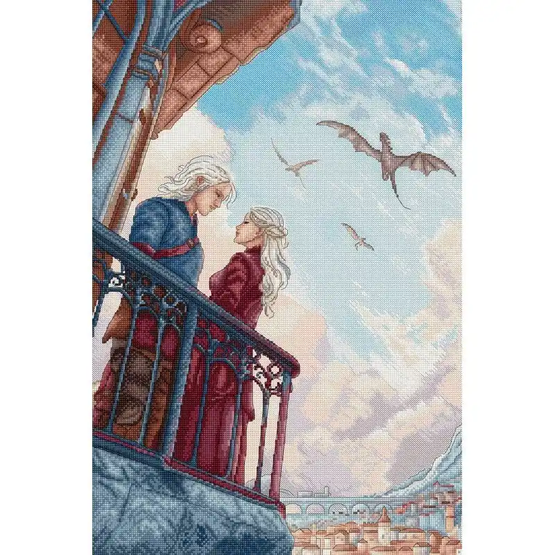 Borduurpakket Hearts Over Kings - Leti Stitch Populair