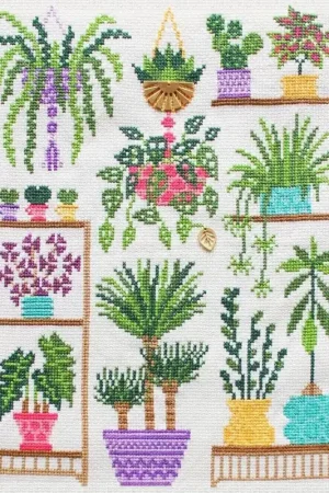 Borduurpakket Homely Houseplants V2 Beperkte Voorraad