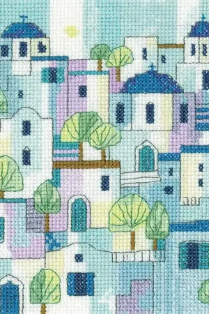 Borduurpakket Impressions of Greece, Heritage Crafts Finale Uitverkoop