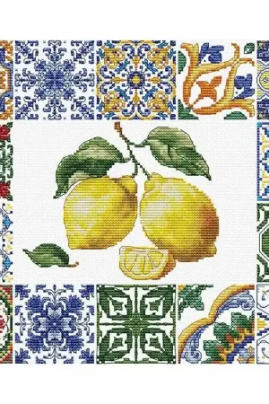 Betrouwbaar Borduurpakket Lemon Essence of the Mediterranean - Luca-S