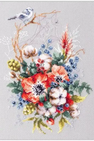 Borduurpakket Poppy and Cotton - Magic Needle Weekendaanbieding