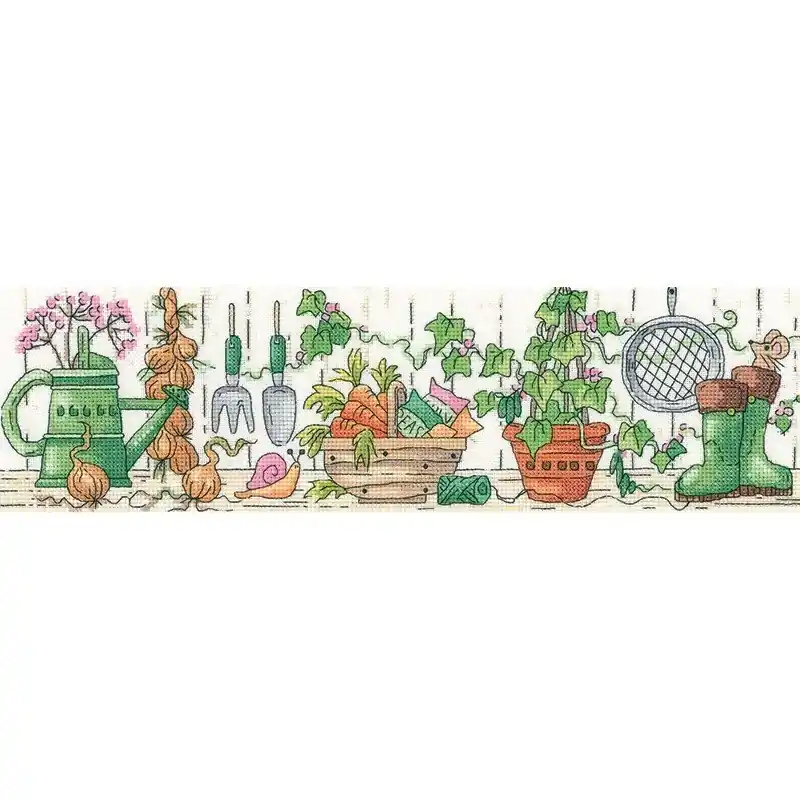 Borduurpakket Potting Shed - Heritage Crafts Gratis Retour