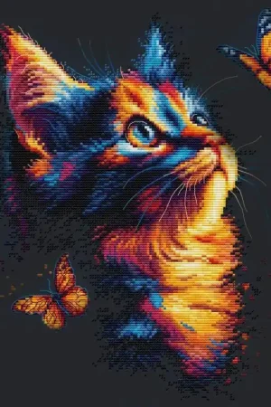 Fabrieksprijs Borduurpakket The Charm of Butterflies - Luca-S