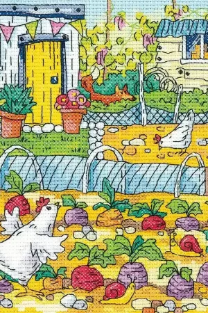 Weekendaanbieding Borduurpakket Vegetable Patch - Heritage Crafts