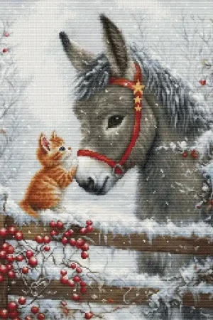 Borduurpakket Warm Hug - Luca-S Koopje