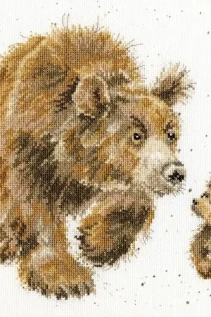 Seizoensaanbieding Borduurpakket Wrendale Designs by Hannah Dale - In My Footsteps - Bothy Threads