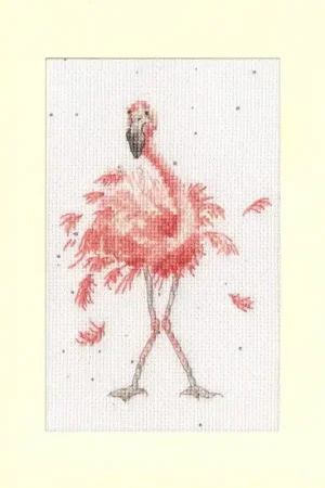 Seizoensaanbieding Borduurpakket Wrendale Designs by Hannah Dale - Pretty In Pink - Bothy Threads