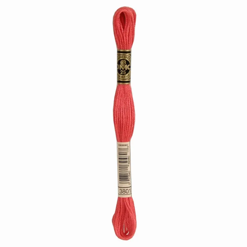 DMC 117MC Mouliné Spécial Borduurgaren 3801 Gereduceerde Prijs