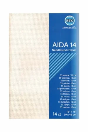 RTO borduurstof Aida Ecru– 14 count (39 x 45 cm) Direct Verzonden