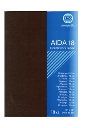 RTO borduurstof Aida Zwart – 18 count (39 x 45 cm) Goedkoop