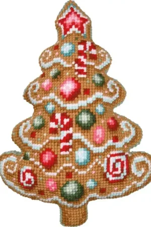 Vervaco Borduurpakket - Kussenpakket met rug Christmas tree Must-Have