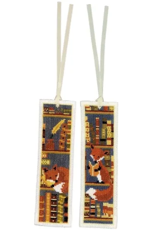 Vosjes boekenlegger borduurpakket – Set van 2, Vervaco Nu Kopen