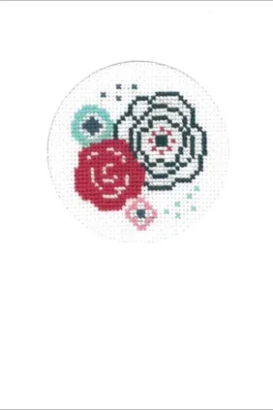 Wenskaart Kit moderne bloemen(set van 3) , Vervaco Gratis Retour