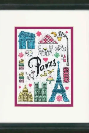 Gratis Verzending Duo borduurpakket van Dimensions New York en Parijs