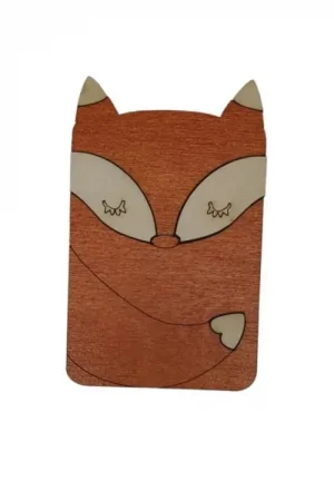 Beperkt Aanbod Houten naaldendoosje Vos