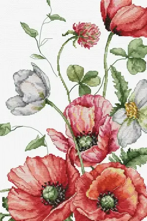 Korting Luca-S The Field Poppies borduren (pakket) B7020 **