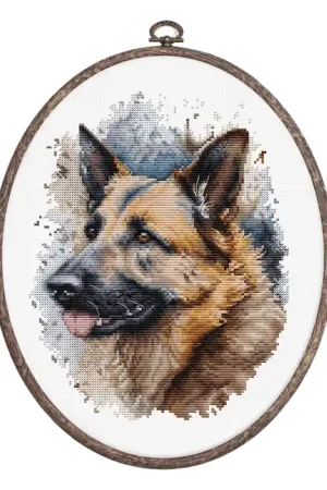 Koop Vandaag Luca-S The German Shepherd borduren (pakket) BC214 inclusief borduurring