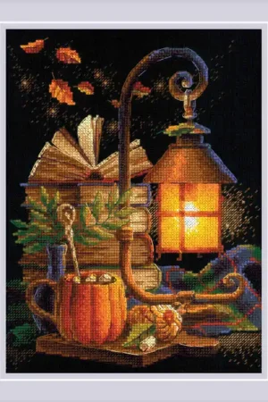 RIOLIS Cozy Autumn borduren (pakket) 2146 Gratis Retour