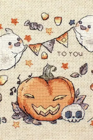 Snelle Levering Leti Stitch Boo To You borduren (pakket) L8814