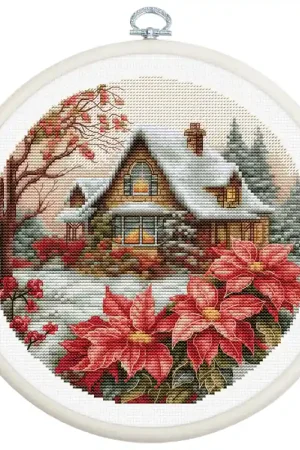 Gratis Verzending Luca-S Little House in The Forest borduren (pakket) BC227 inclusief borduurring