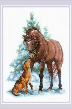 RIOLIS Hey Buddy! borduren (pakket) 2159 Gratis Verzending