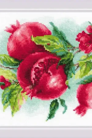 RIOLIS Juicy Pomegranate borduren (pakket) 2175 Speciale Aanbieding