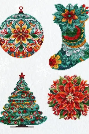 Betrouwbaar Luca-S Winter Decorations (4 stuks) borduren (pakket) JK042