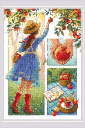 RIOLIS Apple Day borduren (pakket) 2201 Fabrieksprijs