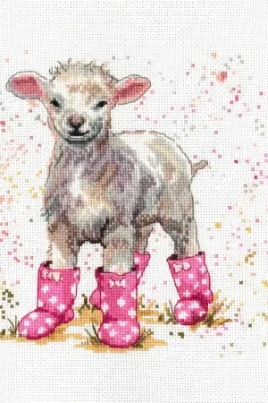 Bree Merryn Lottie The Lamb borduren (pakket) BMCS08 Gratis Retour