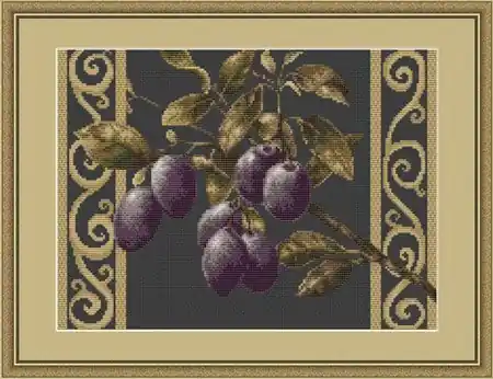 Koop Online Luca-S Branch with Prunes borduren (pakket) B279 **