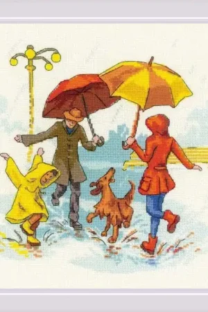 RIOLIS There's No Bad Weather borduren (pakket) 1799 ** Lage Kosten