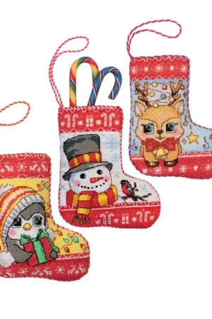 RIOLIS Christmas Stockings borduren (pakket) 2239 Gecertificeerd