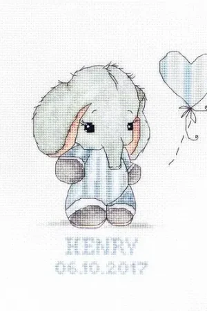 Veilige Betaling Luca-S Baby Boy Geboortebord borduren (pakket) B1134