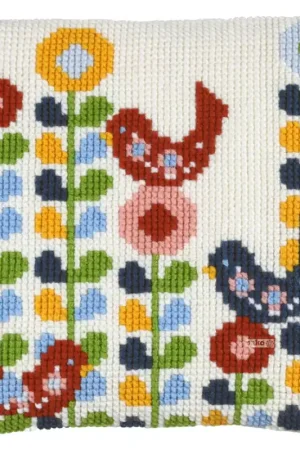 Alleen Vandaag Pako Kussen met vogeltje kruissteekkussen (pakket) 003.295