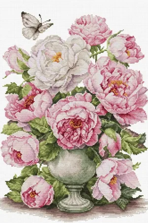 Bestseller Luca-S The Romance of Roses borduren (pakket) B7040