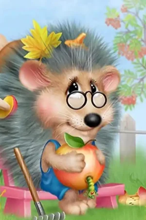 Zomerse egel Diamond Painting - 50-50 Beste Prijs