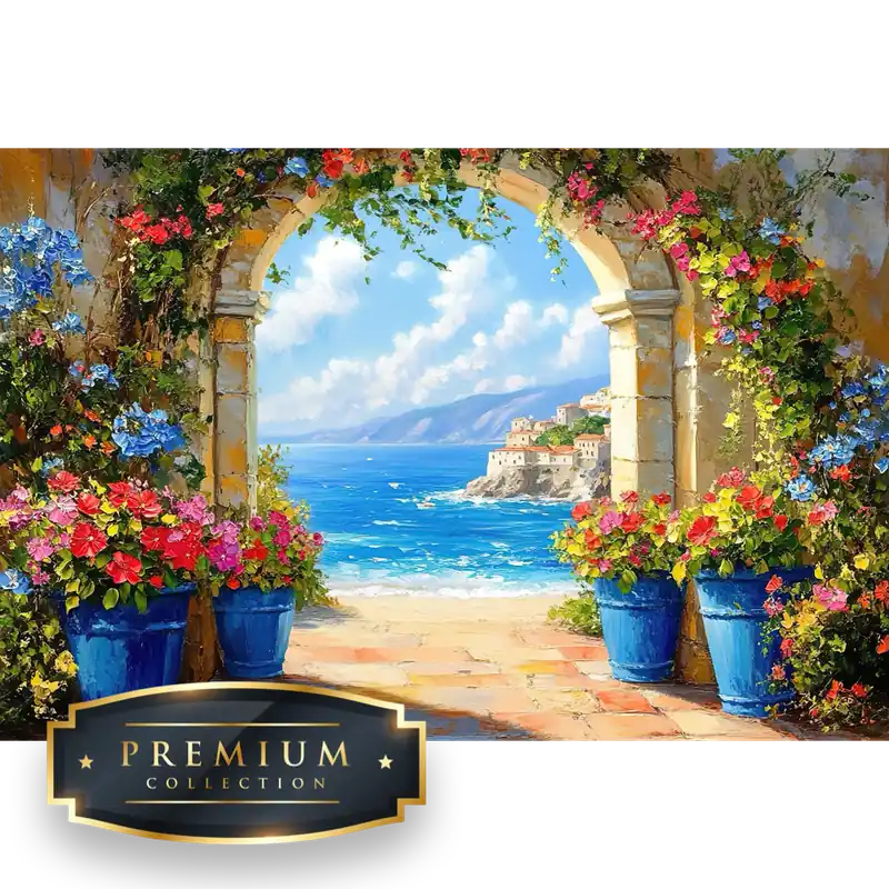 Beste Prijs Romantisch doorkijkje Premium DP Diamond Painting